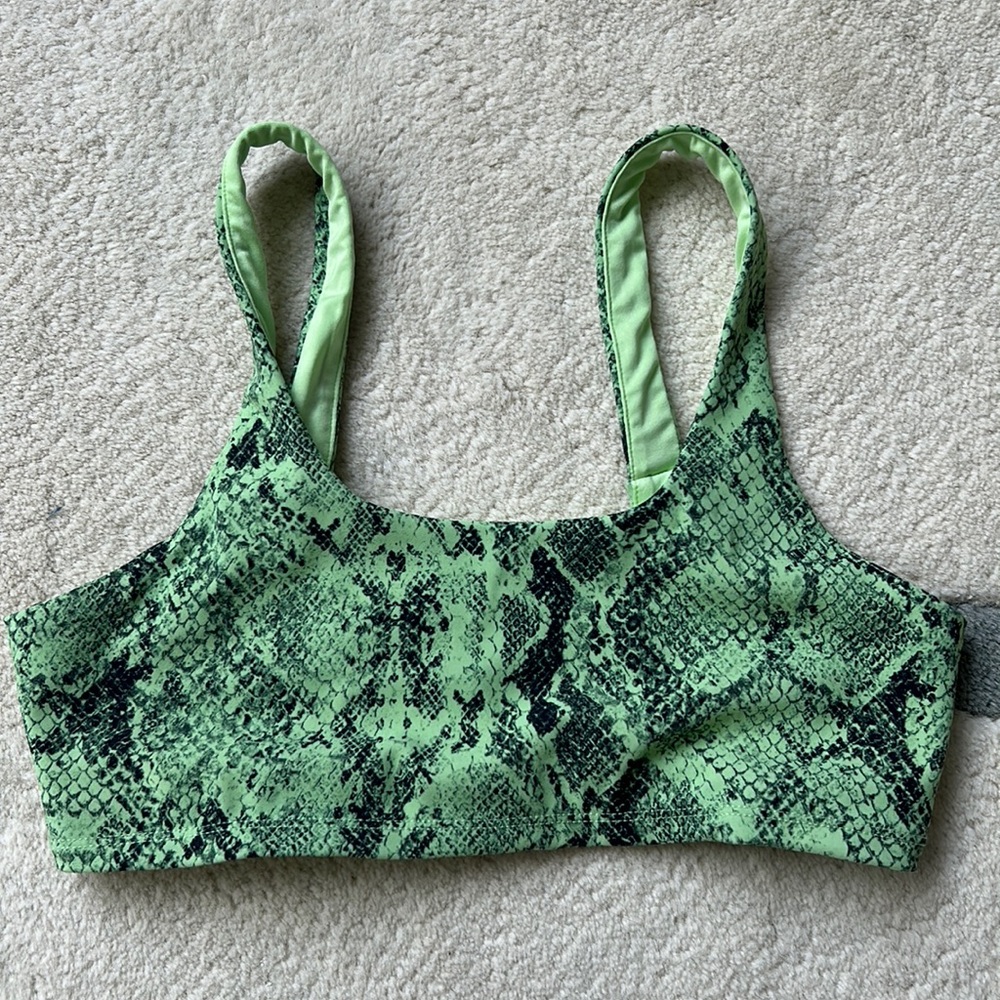 Alo Snakeprint Sports Bra